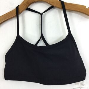 Calme Johnny Was Endurance Cross Back Sports Bra Black Size XS NWT